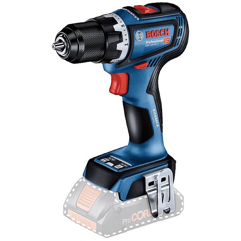 Foto van Bosch professional gsr 18v-90 c 06019k6002 accu-schroevendraaier, accu-schroefboormachine 18 v li-ion brushless