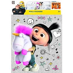 Foto van Merkloos despicable 3 agnes unicorn - muursticker - multi