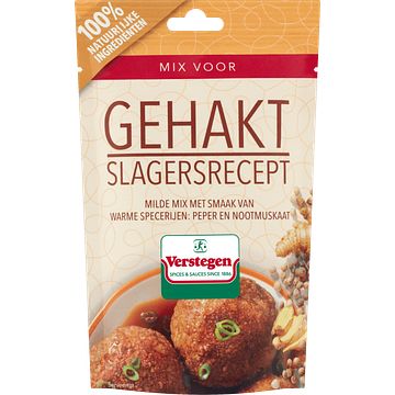 Foto van Verstegen mix voor gehakt slagersrecept 40g bij jumbo