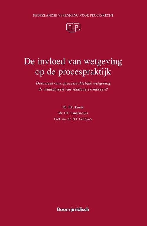 Foto van De invloed van wetgeving op de procespraktijk - f.f. langemeijer, n.j. schrijver, p.e. ernste - paperback (9789462126961)