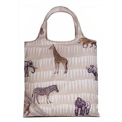 Foto van Punta shopper giraf 12 liter 38 x 38 cm polyester bruin