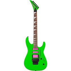 Foto van Jackson x series dinky dk3xr hss neon green elektrische gitaar met floyd rose