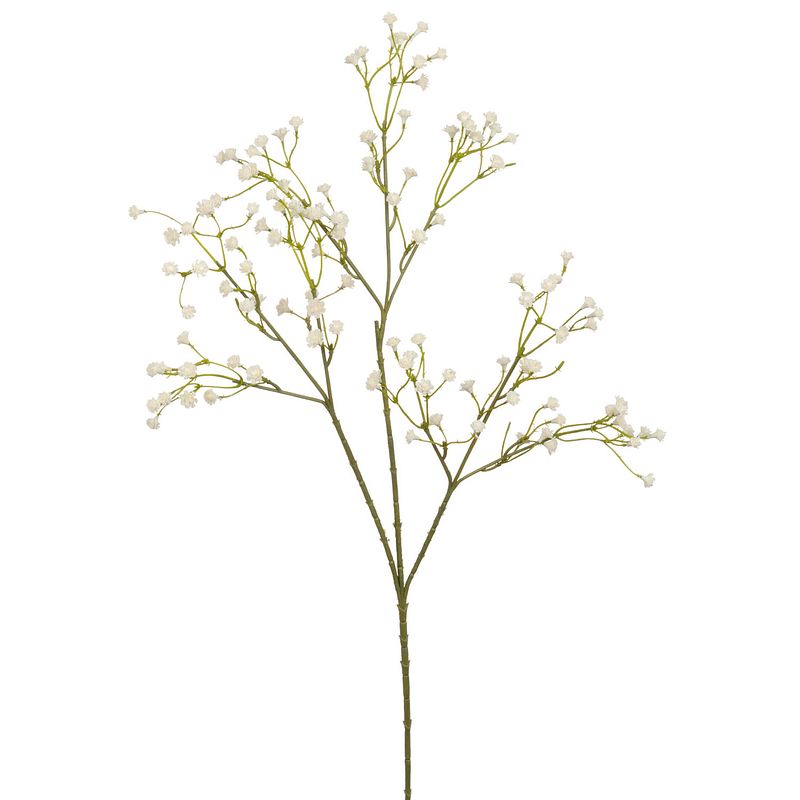 Foto van Kunstbloemen gipskruid/gypsophila takken gebroken wit 60 cm - kunstbloemen