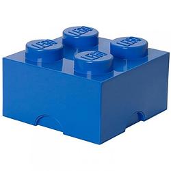 Foto van Lego brick 4 opbergbox - blauw