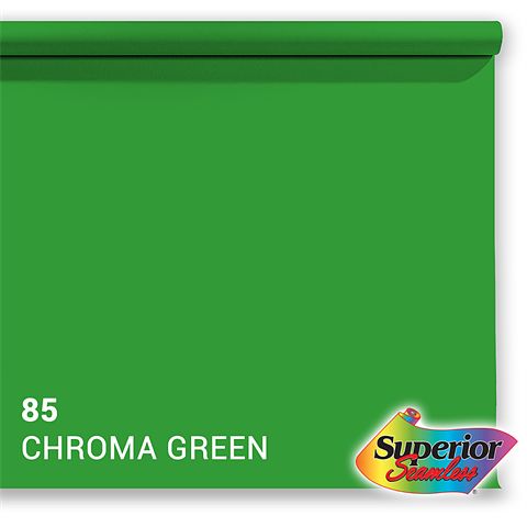 Foto van Superior achtergrondpapier 85 chroma key green 3,56 x 15m