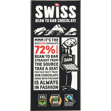 Foto van Swiss 72% cacao dark 100g bij jumbo