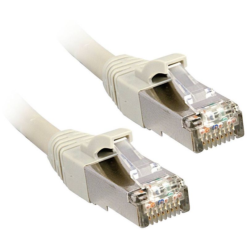 Foto van Lindy 47243 rj45 netwerkkabel, patchkabel cat 6 u/ftp 1.5 m grijs 1 stuk(s)