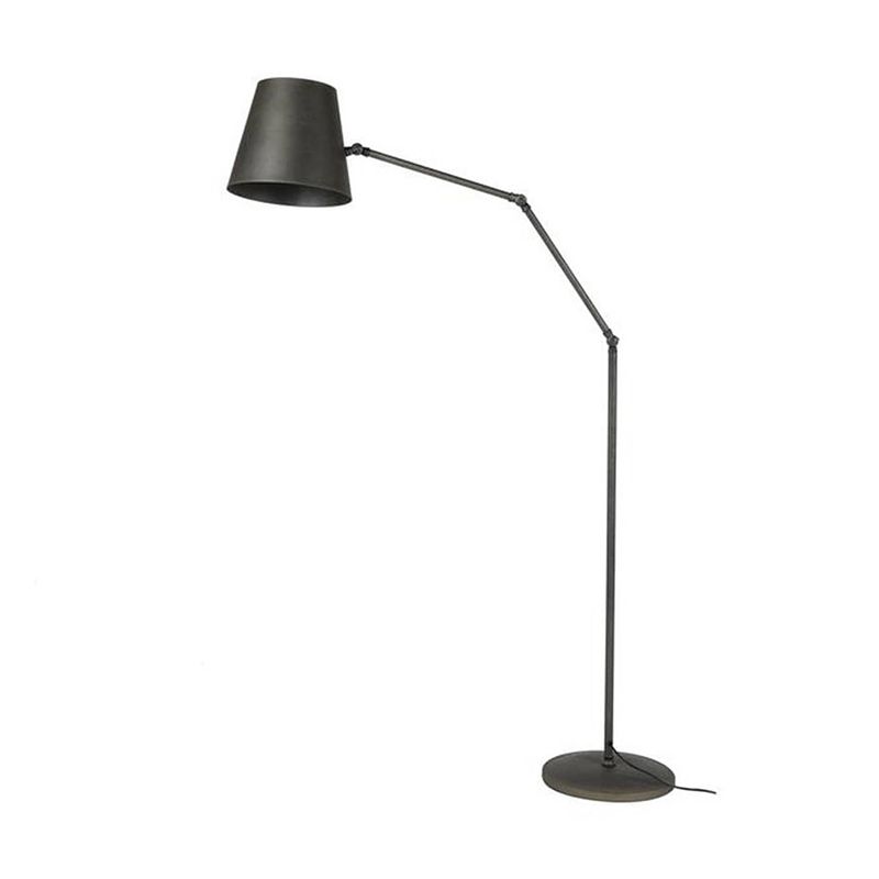 Foto van Livin24 industriële vloerlamp bruce charcoal.