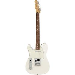 Foto van Fender player telecaster lh polar white pf