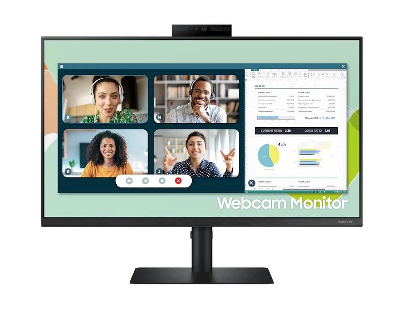 Foto van Samsung ls24a400veu monitor zwart