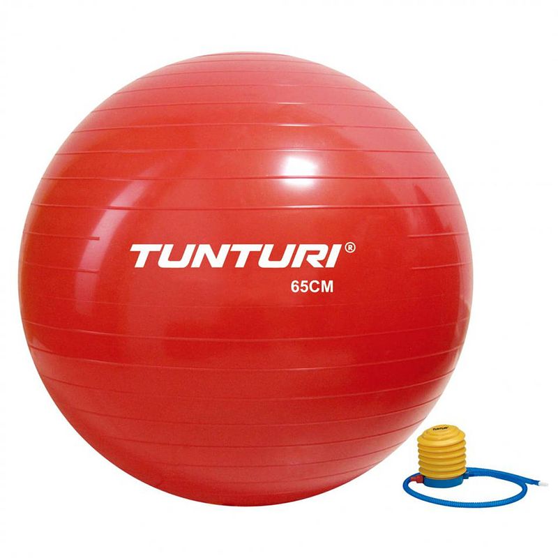 Foto van Tunturi fitnessbal 65 cm - rood