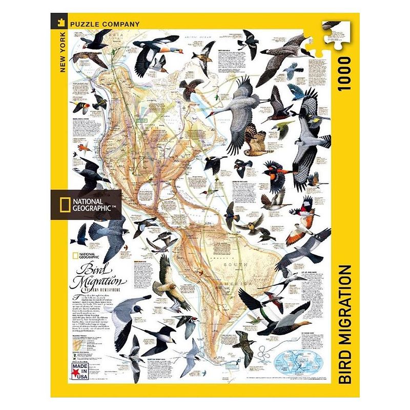 Foto van New york puzzle company - bird migration 1000-delige puzzel