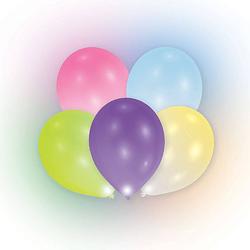 Foto van Amscan ballonnen led gekleurd 27,5 cm 12 stuks