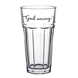 Foto van Clayre & eef waterglas 320 ml glas good morning drinkbeker drinkglas transparant drinkbeker drinkglas