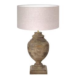 Foto van Light & living milazzo tafellamp beige