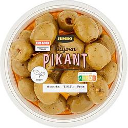 Foto van Jumbo olijven pikant 150g aanbieding bij jumbo | 3 voor 6.00