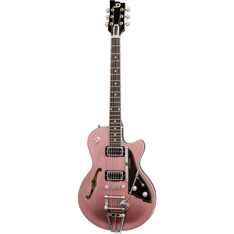 Foto van Duesenberg starplayer tv catalina sunset rose semi-akoestische gitaar met koffer