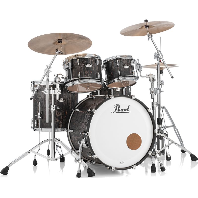 Foto van Pearl mm6c924xsp-s/c824 masters maple 4-delige shell set satin charred oak