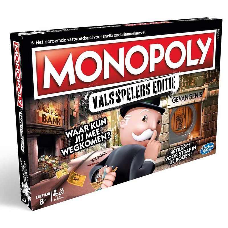 Foto van Hasbro monopoly valsspelerseditie - bordspel