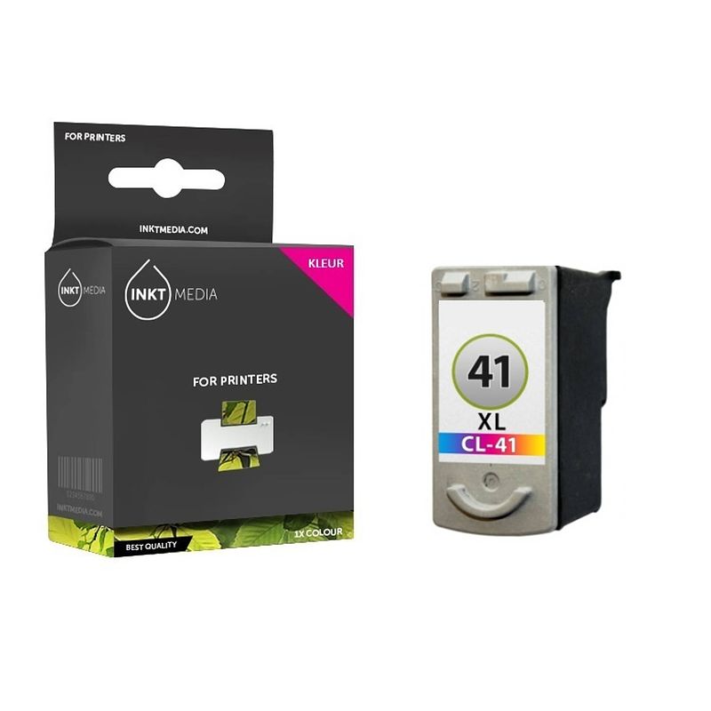 Foto van Inktmedia® -navulinkt - geschikt canon cl-41/51 inktcartridge kleur compatible - navul inkt - refill inkt