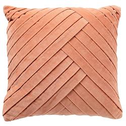 Foto van Dutch decor gidi - kussenhoes velvet muted clay 45x45 cm - roze - roze