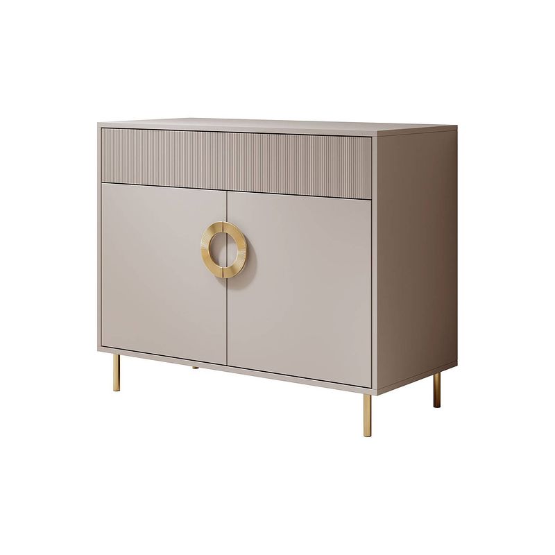 Foto van Meubella dressoir nyna - beige - 100 cm