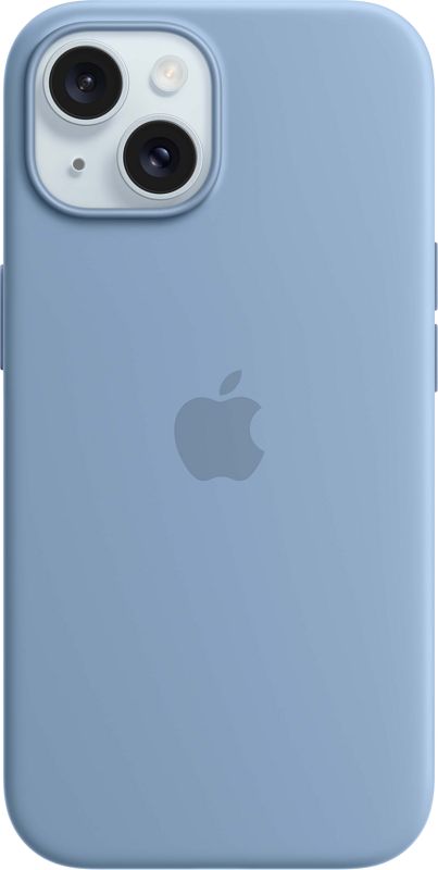 Foto van Apple iphone 15 back cover met magsafe winterblauw