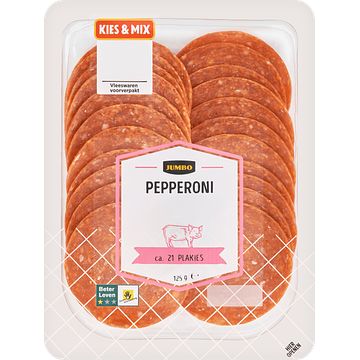 Foto van Jumbo pepperoni 125g aanbieding bij jumbo | 2 voor € 4,50