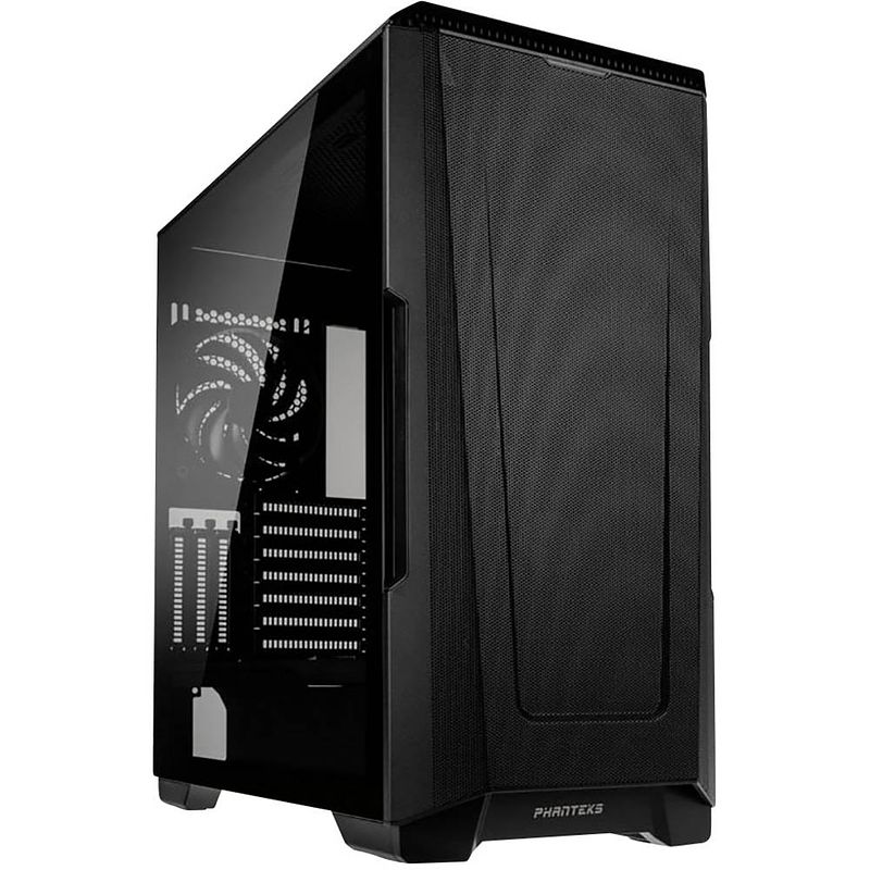 Foto van Phanteks ph-ec500atg_bk01 midi-tower behuizing, gaming-behuizing zwart