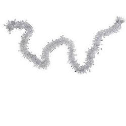 Foto van 3x folieslinger / kerstboomslinger zilver 8 cm x 2 m - kerstslingers
