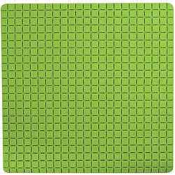 Foto van Msv douche/bad anti-slip mat badkamer - rubber - limegroen - 54 x 54 cm - badmatjes