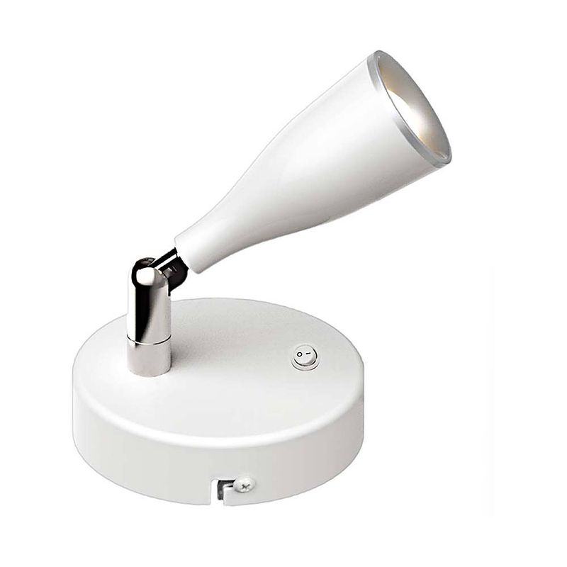 Foto van V-tac vt-805 wandspot met schakelaar - wit - 4.5w - 3000k -