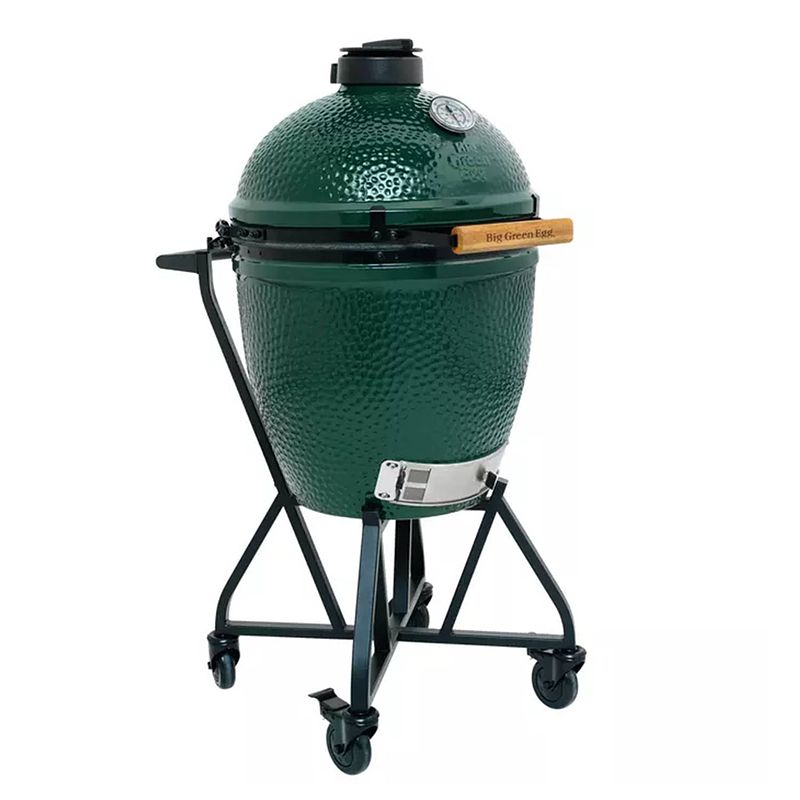 Foto van Big green egg large met integgrated nest en handler