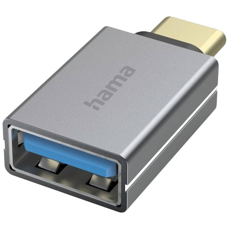 Foto van Hama usb 3.2 gen 1 (usb 3.0) adapter [1x usb 3.2 gen 1 stekker c (usb 3.0) - 1x usb 3.2 gen 1 bus a (usb 3.0)]