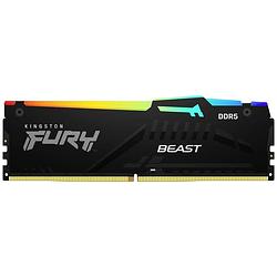 Foto van Kingston fury beast rgb werkgeheugenset voor pc ddr5 32 gb 2 x 16 gb non-ecc 5600 mhz 288-pins dimm cl36 kf556c36bbeak2-32