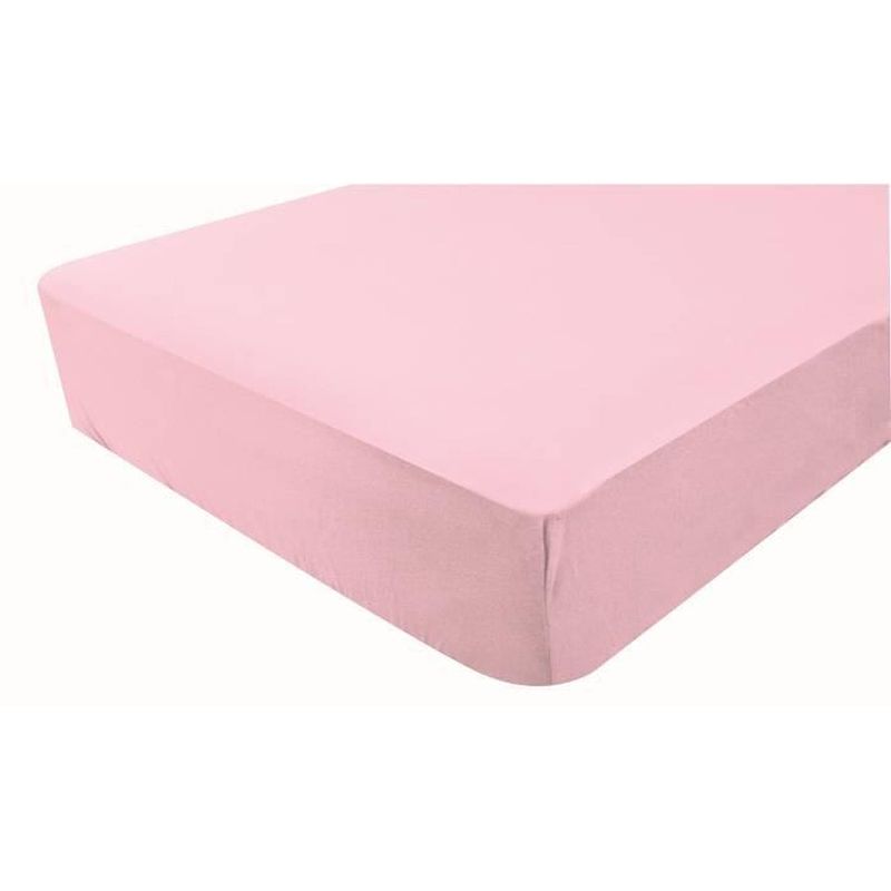 Foto van Domiva waterproof hoeslaken - roze - 60x120 cm