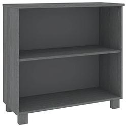 Foto van Vidaxl dressoir hamar 85x35x80 massief grenenhout donkergrijs