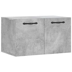 Foto van The living store wandkast betongrijs 60x36.5x35 cm - decoratieve opbergkast van bewerkt hout