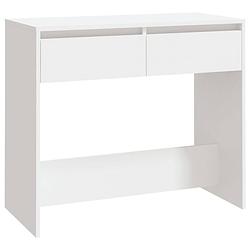 Foto van The living store consoletafel - haltafel - wit - 89 x 41 x 76.5 cm - stevig en stabiel