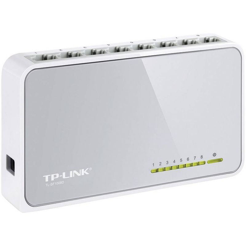 Foto van Tp-link tl-sf1008d netwerk switch 8 poorten 100 mbit/s