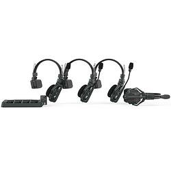 Foto van Hollyland solidcom c1-4s draadloos intercom systeem (4 headsets)