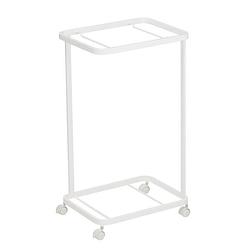 Foto van Yamazaki laundry cart 2 tier - tosca - white