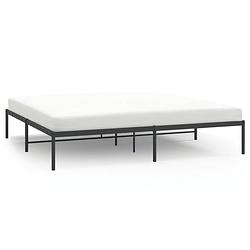 Foto van The living store bedframe - 207 x 198 x 31 cm - robuust metalen constructie