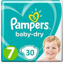 Foto van Pampers baby dry maat 7 - 30 luiers