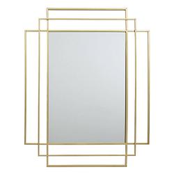 Foto van 4goodz spiegel rechthoekig artdeco metaal 97x70x3 cm - goud