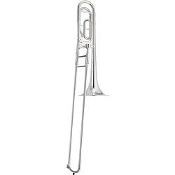 Foto van Jupiter jtb1150 fsq tenor trombone bb/f (kwartventiel, closed wrap, zilver)