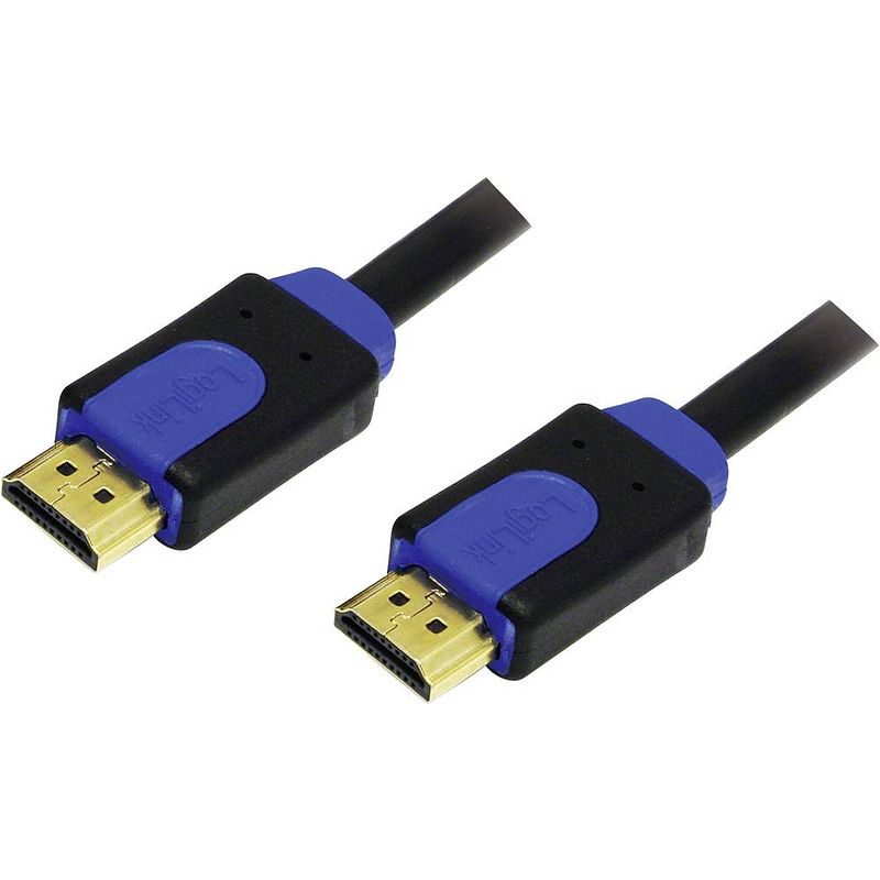 Foto van Logilink hdmi aansluitkabel hdmi-a stekker, hdmi-a stekker 5.00 m zwart chb1105 hdmi-kabel