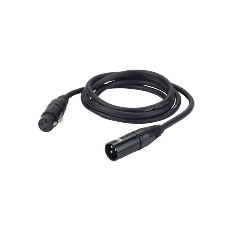 Foto van Dap fl093 dmx xlr male - xlr female 3-pins 3 meter