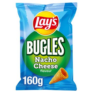 Foto van Lay'ss bugles nacho cheese chips 160g bij jumbo
