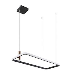 Foto van Industriële hanglamp coco - l:75.5cm - led - metaal - zwart